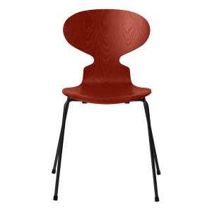 Fritz Hansen - Die Ameise Chaise, frêne teinté rouge véniti…