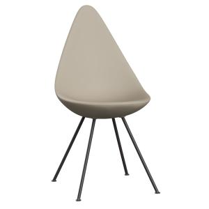 Fritz Hansen - Drop chaise, warm graphite / light beige