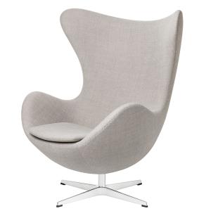 Fritz Hansen - Egg Chair, aluminium brossé mat / Capture gr…