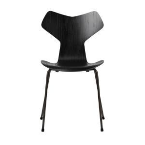 Fritz Hansen - Chaise Grand Prix, noir / frêne teinté noir