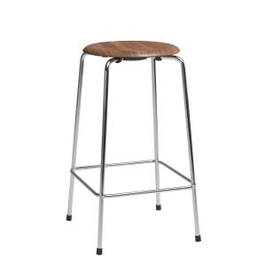 Fritz Hansen - Tabouret de bar High Dot H 65 cm, placage no…