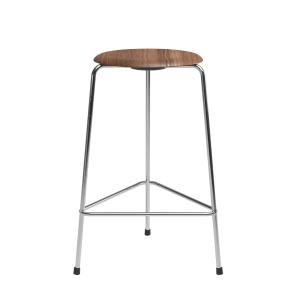 Fritz Hansen - Tabouret de bar High Dot H 65 cm, placage no…