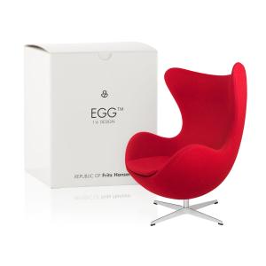 Fritz Hansen - Fauteuil Œuf Miniature, rouge