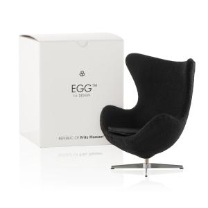 Fritz Hansen - Fauteuil Œuf Miniature, noir