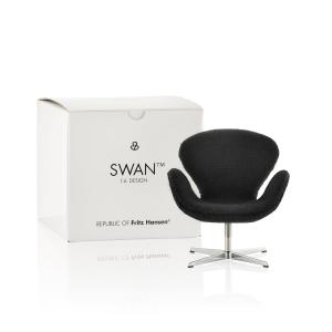 Fritz Hansen - le fauteuil Cygne miniature, noir