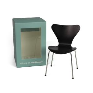 Fritz Hansen - Chaise Série 7, miniature, noir