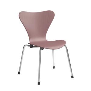Fritz Hansen - Série 7 chaise d'enfant, chrome / wild rose