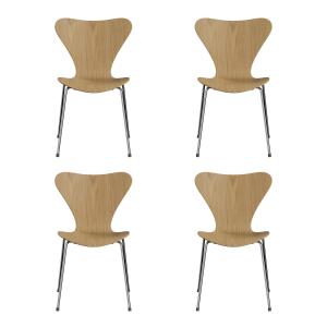Fritz Hansen - Serie 7 Chaise, chrome / chêne naturel (lot…