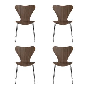 Fritz Hansen - Serie 7 Chaise, chrome / noyer naturel (lot…