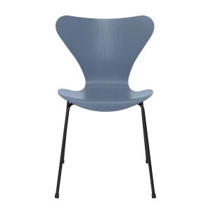 Fritz Hansen - Série 7 chaise, noir / frêne teinté dusk blu…