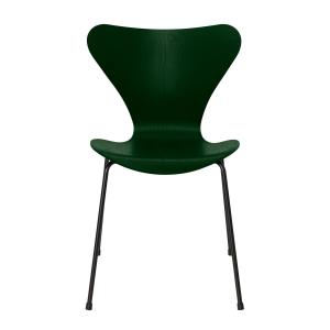 Fritz Hansen - Série 7 chaise, noir / frêne teinté evergree…