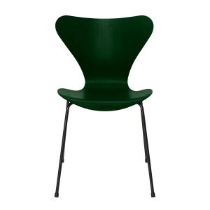 Fritz Hansen - Série 7 chaise, noir / frêne teinté evergree…