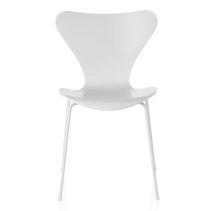 Fritz Hansen - Série 7 chaise, monochrome, blanc / frêne la…