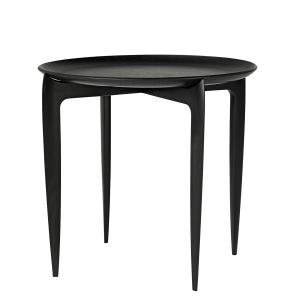 Fritz Hansen - Plateau Table d'appoint, Ø 45 x H 42 cm, noi…