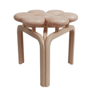 Fritz Hansen - Utzon Tabouret, hêtre huilé pigmenté blanc /…