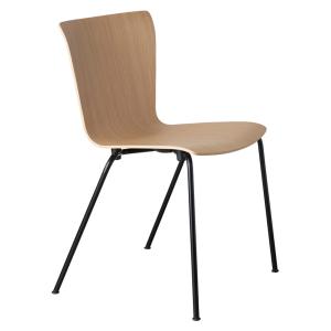Fritz hansen - Chaise vico duo, chêne / noir