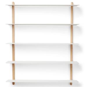 Gejst - Nivo Etagère murale E Large, chêne clair / blanc