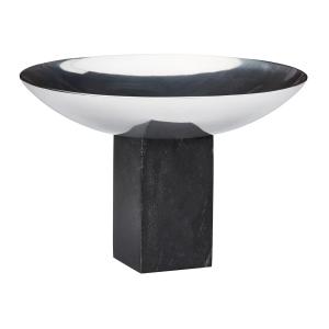 Gejst - Sapoto Coupe, Ø 22 x 15 cm, marbre noir / chrome