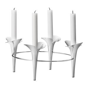 Georg Jensen - Bloom Botanica Porte-bougies, acier inoxydab…
