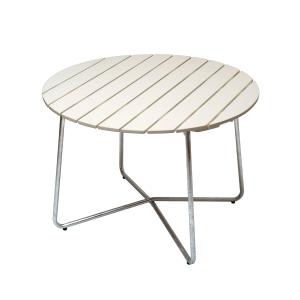 Grythyttan - 9A 100 Table de jardin Ø 100 cm, chêne laqué b…