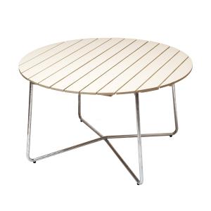 Grythyttan - 9A 120 Table de jardin Ø 120 cm, chêne laqué b…