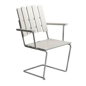 Grythyttan - A2 Fauteuil de jardin, chêne laqué blanc