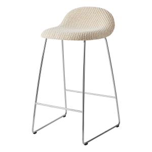 GUBI - Tabouret de bar 3D, acier inoxydable poli / Lupo Spe…