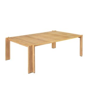 GUBI - Atmosfera Dining Table Outdoor, 105 x 209 cm, teck