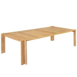GUBI - Atmosfera Dining Table Outdoor, 105 x 281 cm, teck