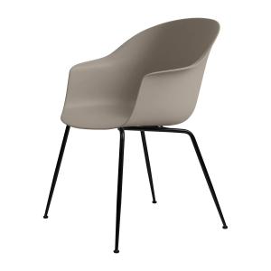 GUBI - Bat Dining chaise, base noir / new beige