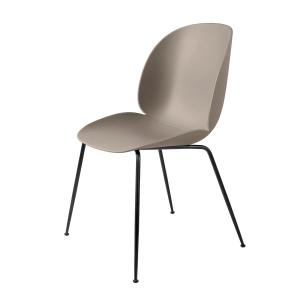 GUBI - Beetle Dining Chair, Conic Base noir / new beige
