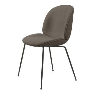 Gubi - Beetle Dining Chair (rembourré), noir mat / Light Bo…