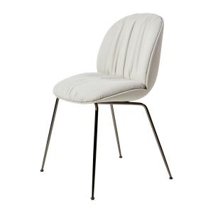 GUBI - Beetle Soft Dining Chair, rembourrage intégral, chro…
