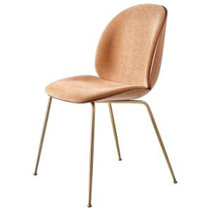 GUBI - Beetle Stuhl 3D Veneer, noix / Belsuede Special FR D…