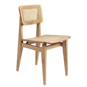 GUBI - Chaise de salle à manger C-Chair, tout en canne fran…
