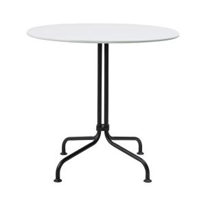 GUBI - Table de bistrot Carmel, 75 x 75 cm, noir / clam whi…