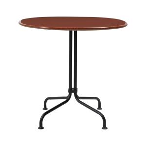 GUBI - Table de bistrot Carmel, 75 x 75 cm, noir / rock red
