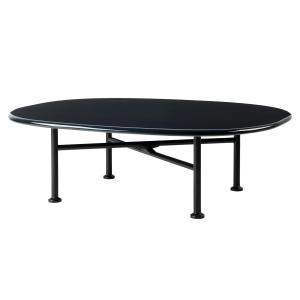 GUBI - Carmel Outdoor Lounge Table 87,5 x 70 cm, black semi…