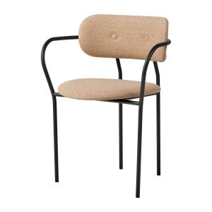 GUBI - Coco Dining Chaise avec accoudoirs entièrement rembo…