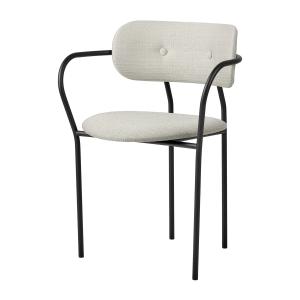 GUBI - Coco Dining Chaise avec accoudoirs entièrement rembo…