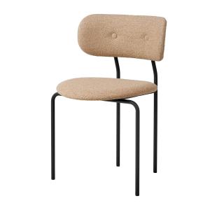 GUBI - Coco Dining Chaise rembourrage intégral, noir mat /…