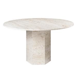 GUBI - Epic Table à manger, Ø 130 cm, blanc neutre