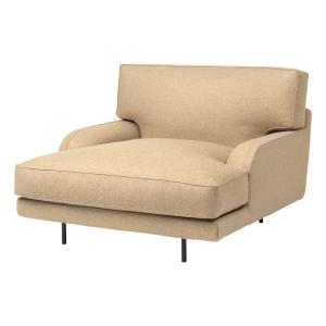Gubi - Flaneur Lounge Chair, noir / beige