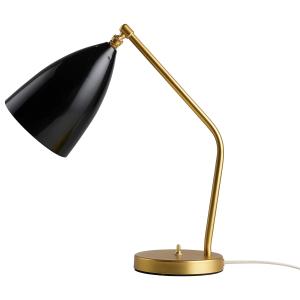GUBI - Gräshoppa Lampe de table, laiton / noir brillant