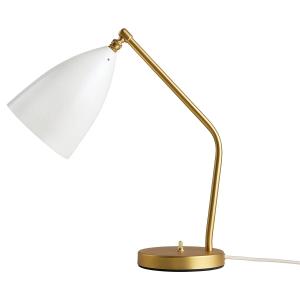 GUBI - Gräshoppa Lampe de table, laiton / blanc albâtre