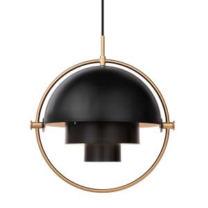 Gubi - Multi-Lite Lampe suspendue Ø 36 cm, laiton / noir