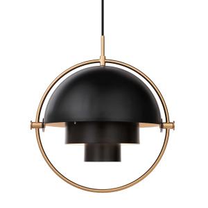 GUBI - Multi-Lite Lampe suspendue Ø 36 cm, laiton / noir