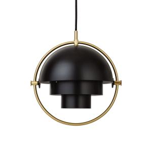 Gubi - Multi-Lite Suspension S, Ø 22,5 cm, laiton / noir