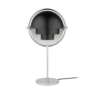 GUBI - Multi-Lite Lampe de table, chrome / noir mat