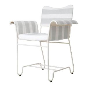 Gubi - Tropique Outdoor Dining Chair, classic white semi ma…